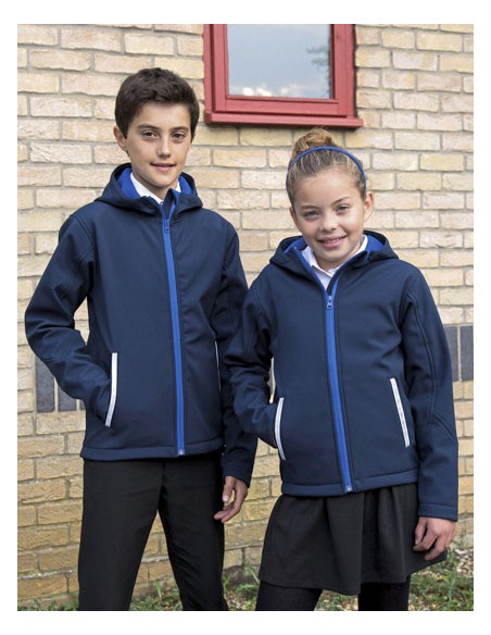 RES-R224Y-Youth TX Performance Hooded Soft Shell Jacket 2